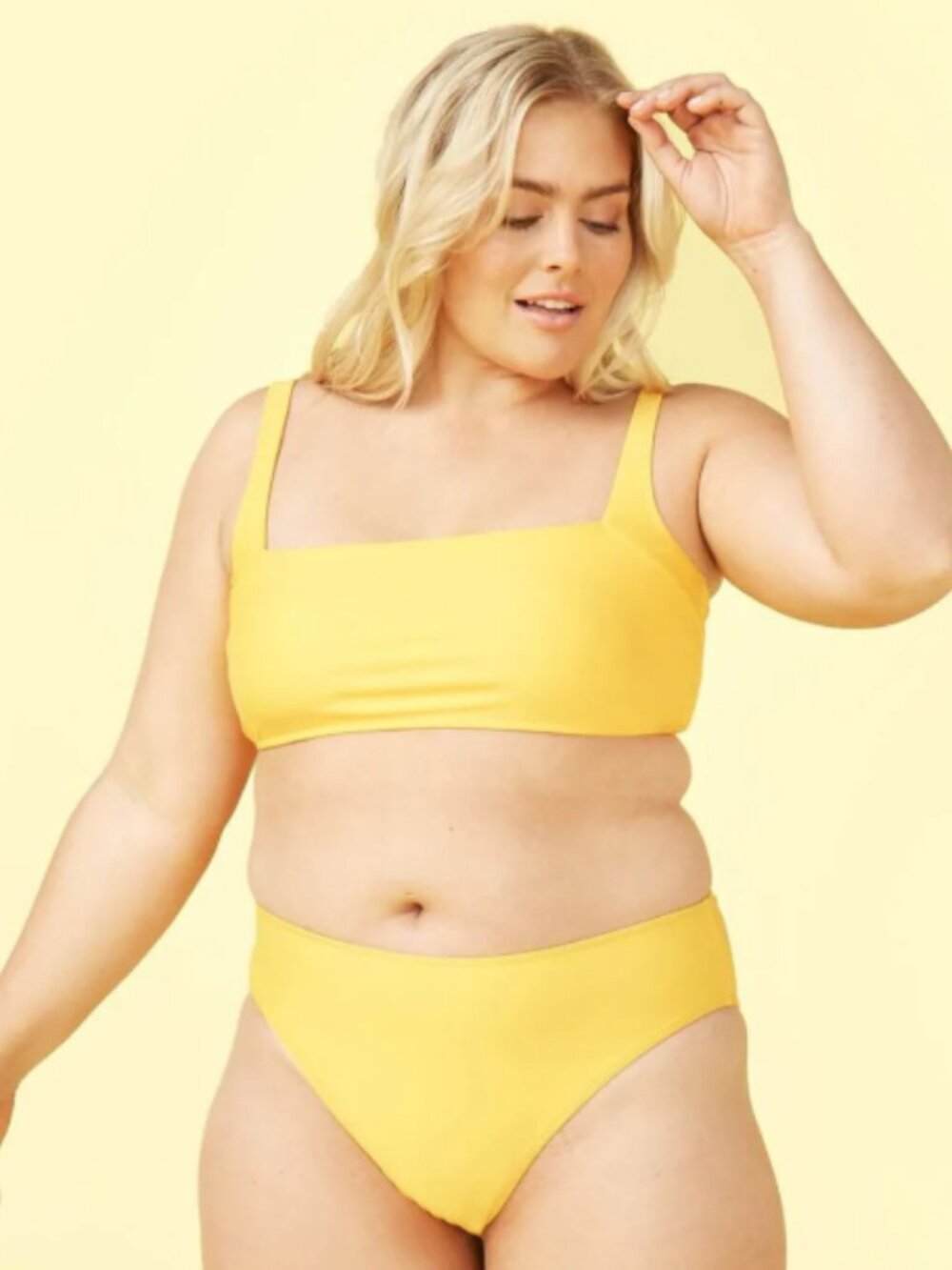 High Leg Mid Rise Bikini Bottom - Mango